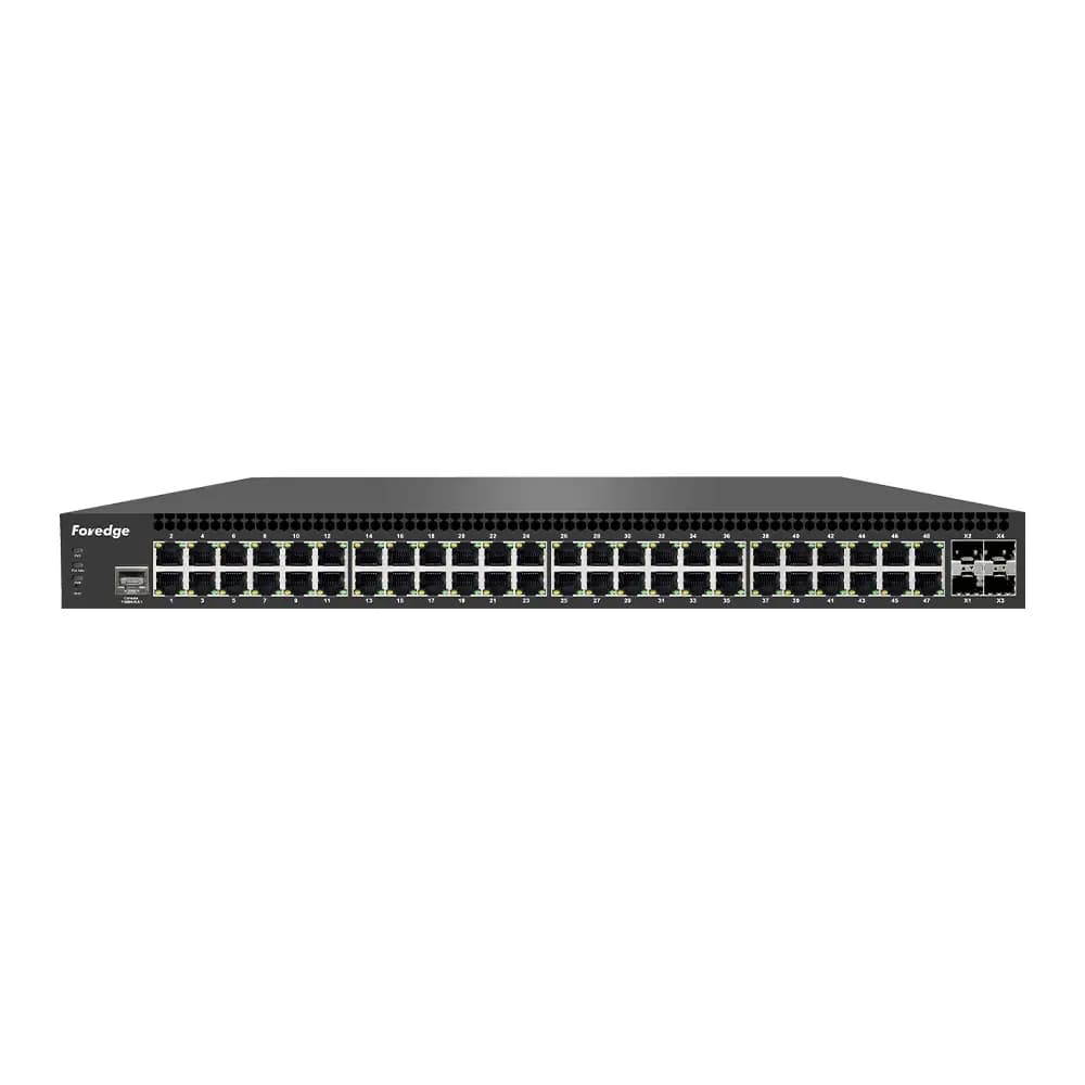 Foredge S5700-48GP-4TFR | 10G Uplink 48-Port Gigabit L3 Managed PoE Switch